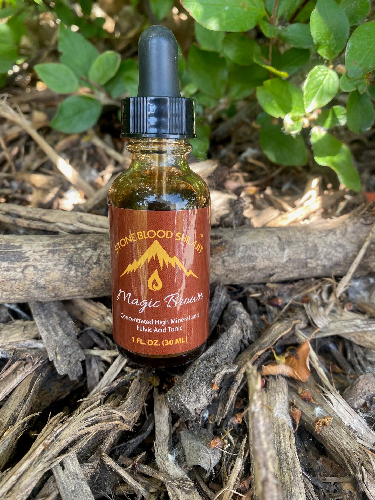 Stoneblood American Shilajit Magic Brown dropper bottle