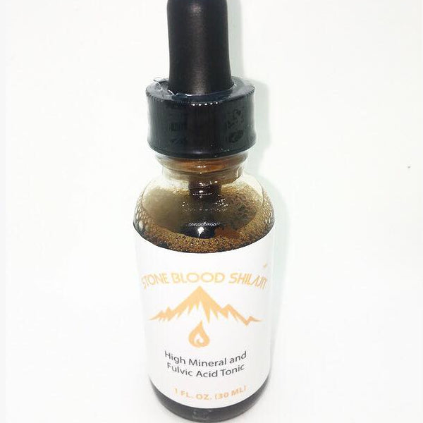 Stoneblood Shilajit resin bottle