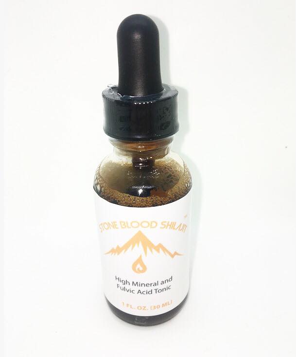 Stoneblood Shilajit resin bottle